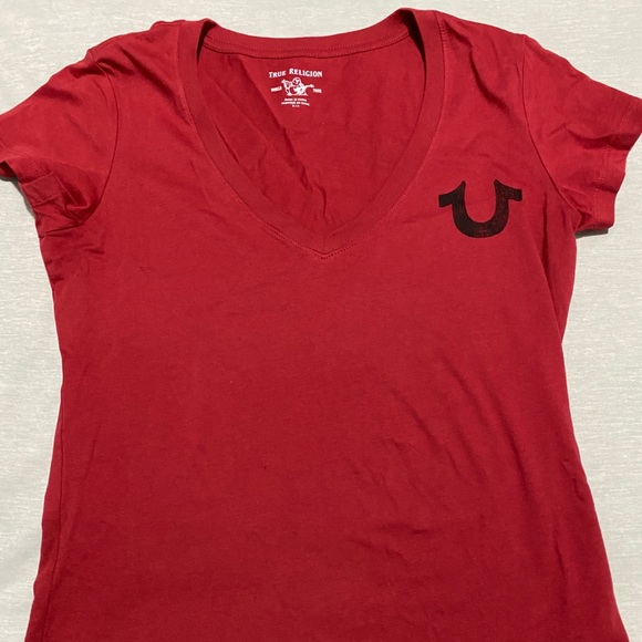 New Red True Religion T-shirt - Picture 1 of 2